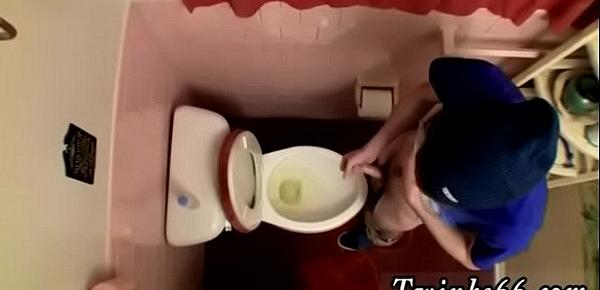  Canadian college male gay porn xxx Unloading In The Toilet Bowl